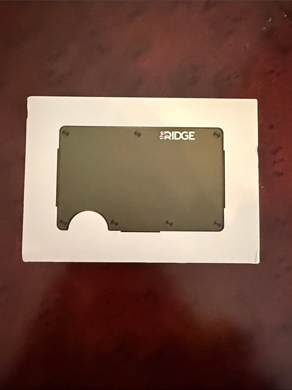 The Ridge Wallet Aluminum Matte Olive with Money Clip